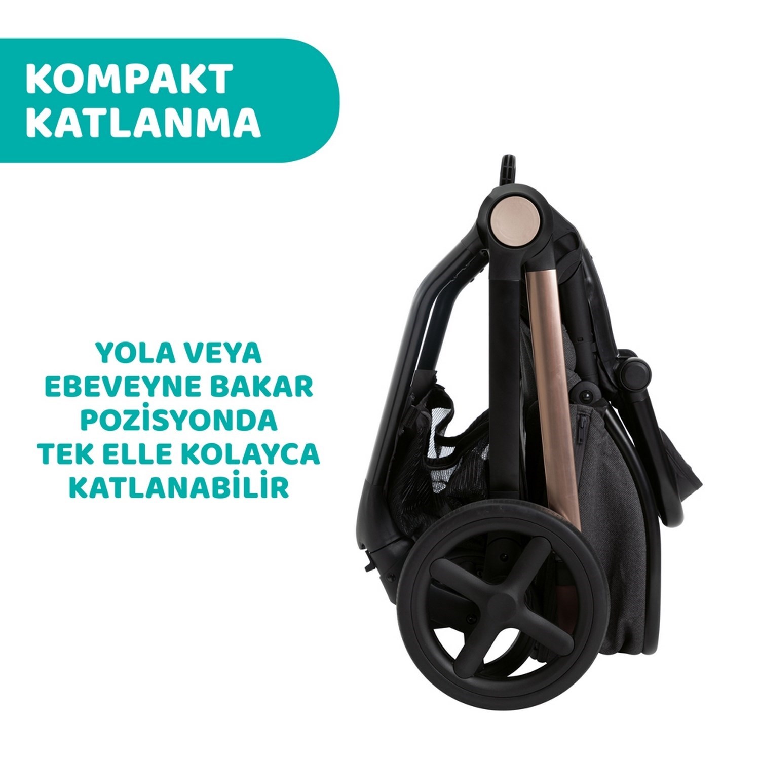 Chicco Duo Mysa Travel Sistem Bebek Arabası  Black Satin