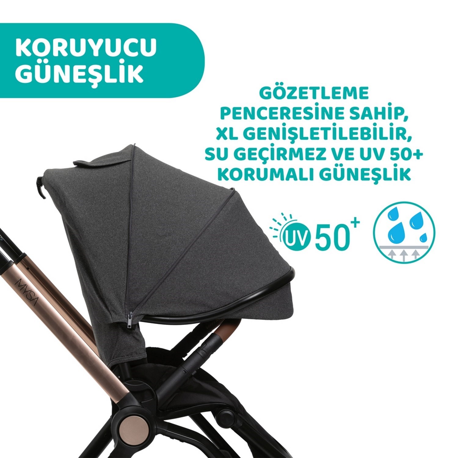 Chicco Duo Mysa Travel Sistem Bebek Arabası  Black Satin