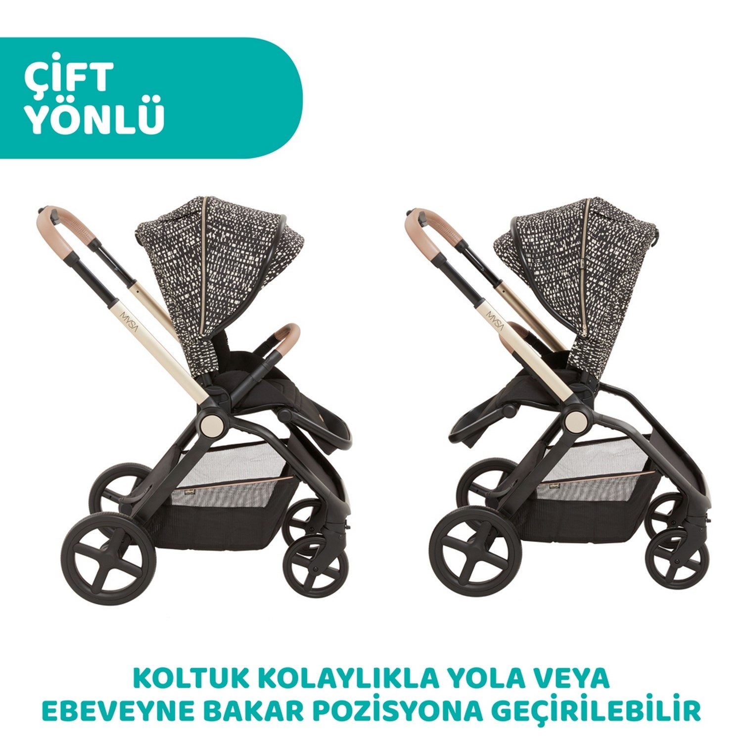Chicco Duo Mysa Travel Sistem Bebek Arabası  Glam Dev Re Lux
