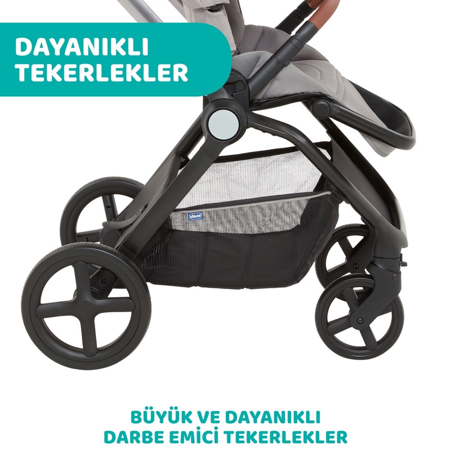 Chicco Duo Mysa Travel Sistem Bebek Arabası  Silver Grey