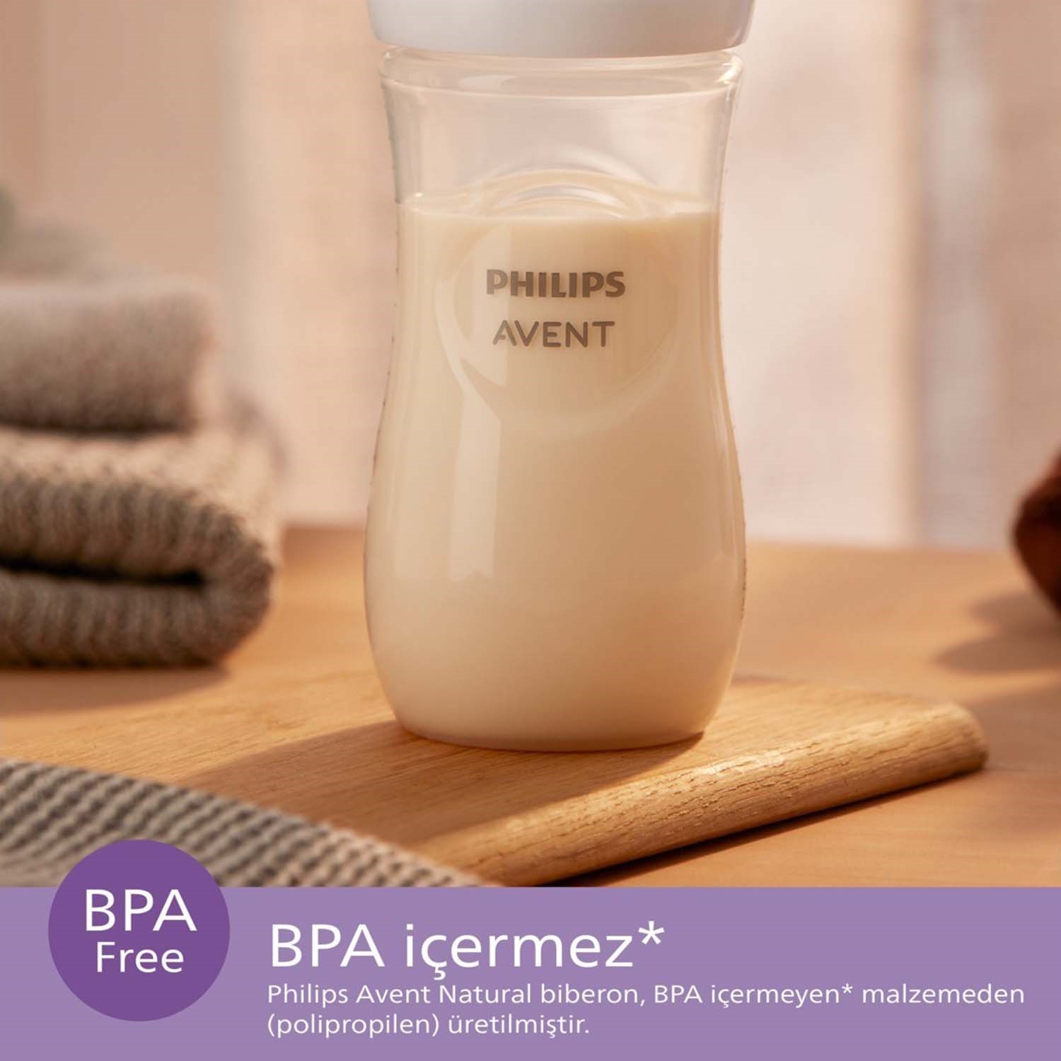 Philips Avent Natural Response PP Biberon 260ml 1+ Ay Mavi