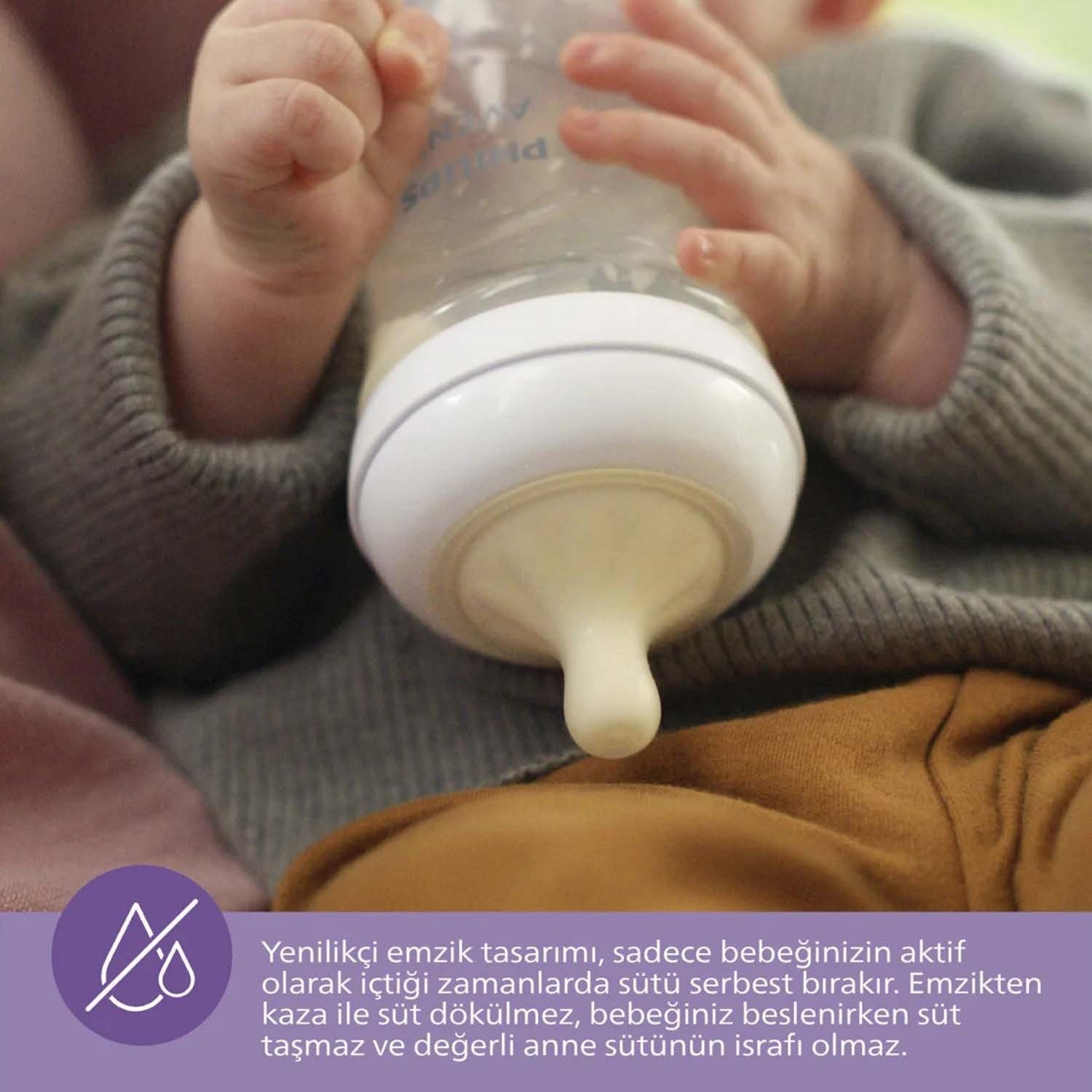 Philips Avent Natural Response PP Biberon 260ml 1+ Ay Mavi