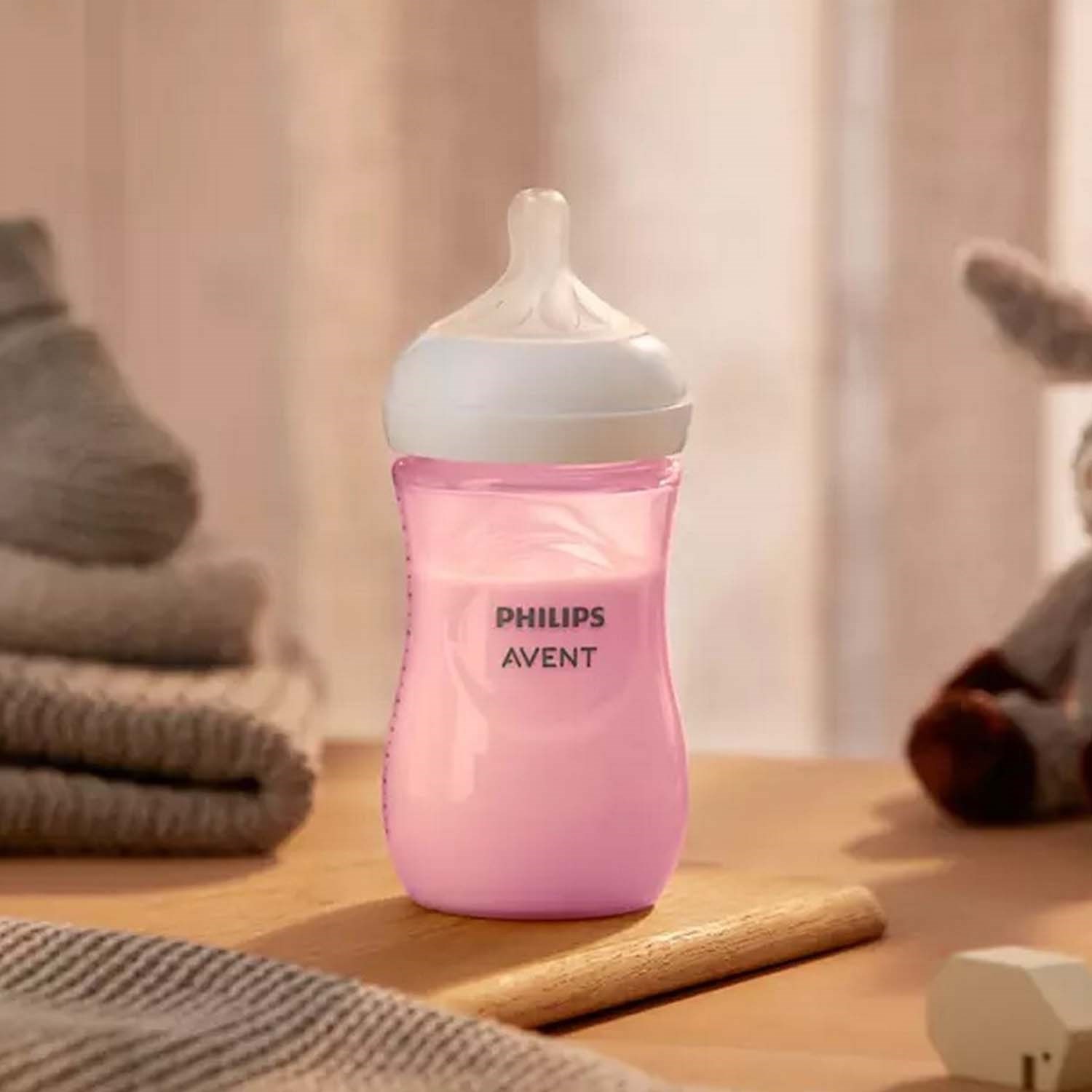 Philips Avent Natural Response PP Biberon 260ml 1+ Ay Pembe