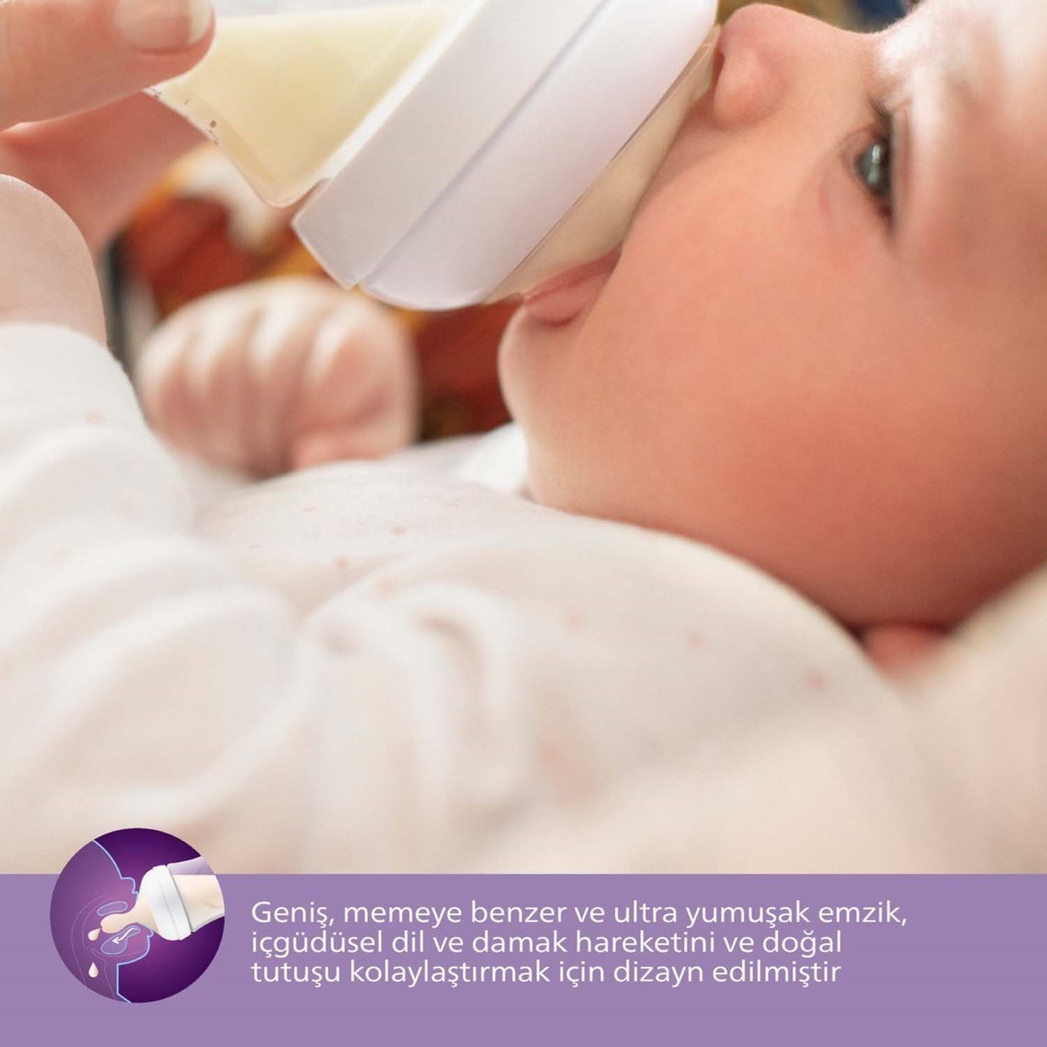 Philips Avent Natural Response PP Biberon 260ml 3-6 Ay Mavi