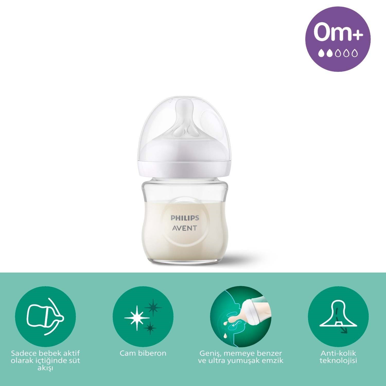 Philips Avent Natural Response Cam Biberon 120ml 0+ Ay 
