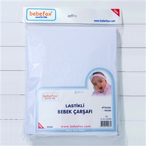Bebefox Lastikli Bebek Yatak Çarşafı 70x135 Cm 068 Beyaz