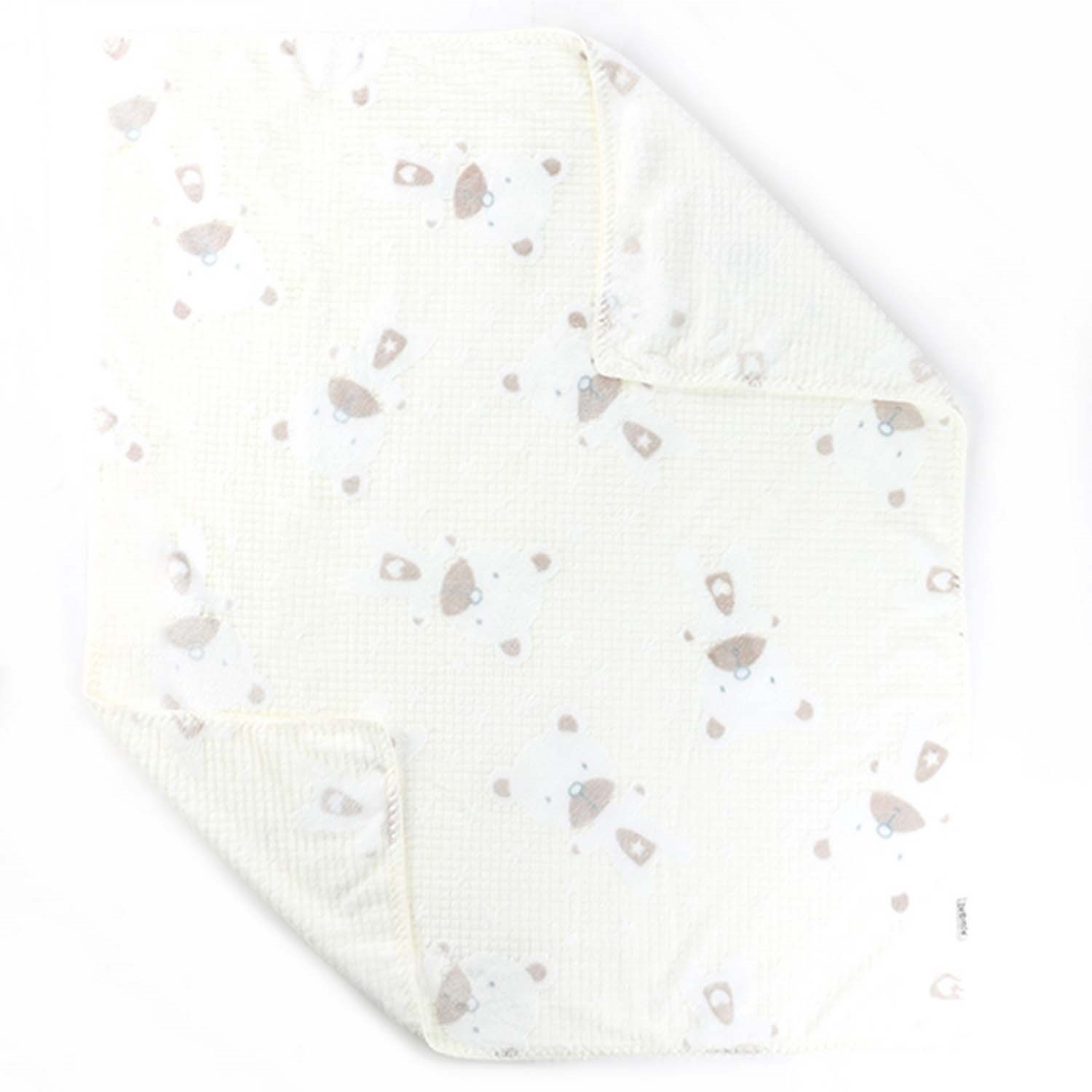 Bebitof Süs Dikişli Ayıcık Bebek Battaniyesi 95083 Ekru