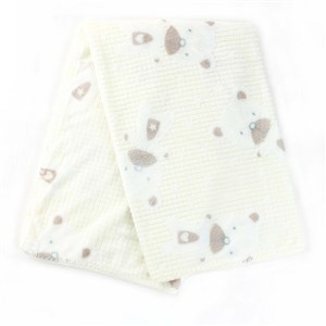 Bebitof Süs Dikişli Ayıcık Bebek Battaniyesi 95083 Ekru