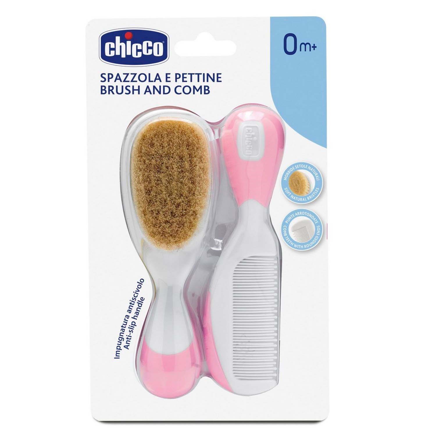Chicco Bebek Fırça Tarak Seti 933 Pembe