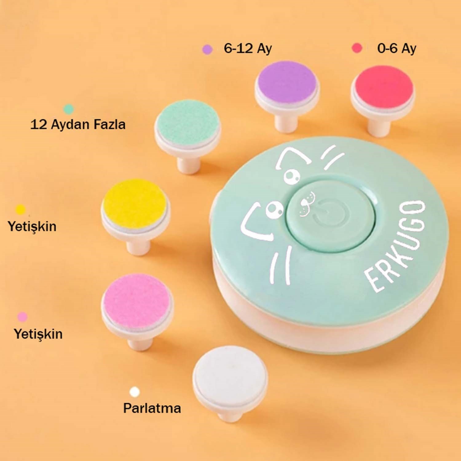 Erkugo Elektrikli Bebek Manikür Seti 1171 