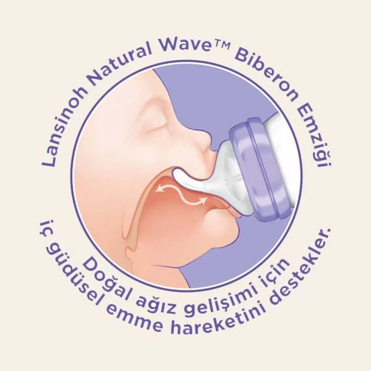 Lansinoh Natural Wave Silikon Uçlu Biberon 160 Ml 75580 