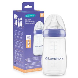 Lansinoh Natural Wave Silikon Uçlu Biberon 240 Ml 75590 