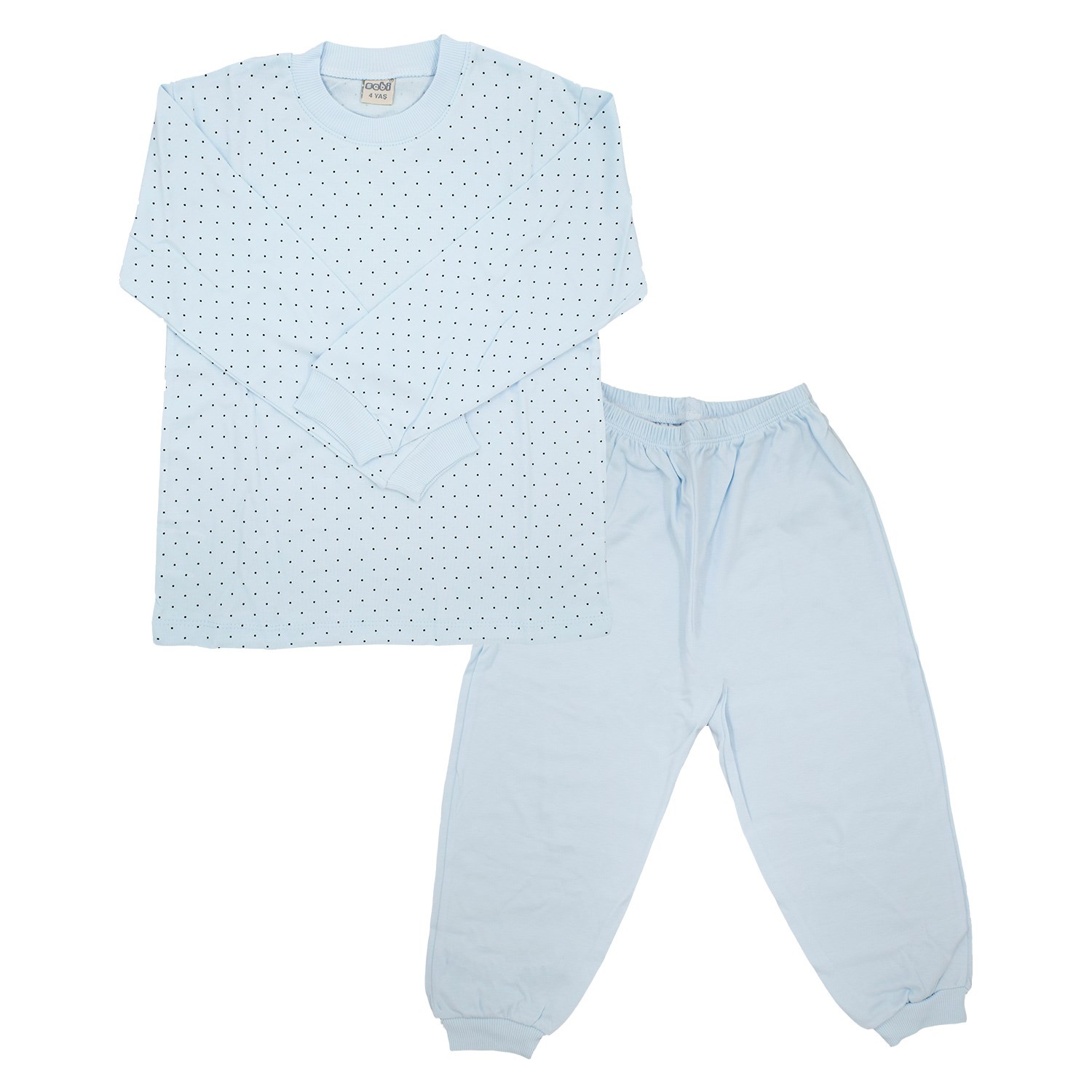 Sebi Bebe Nokta Puanlı Pijama Takımı 4049 Mavi