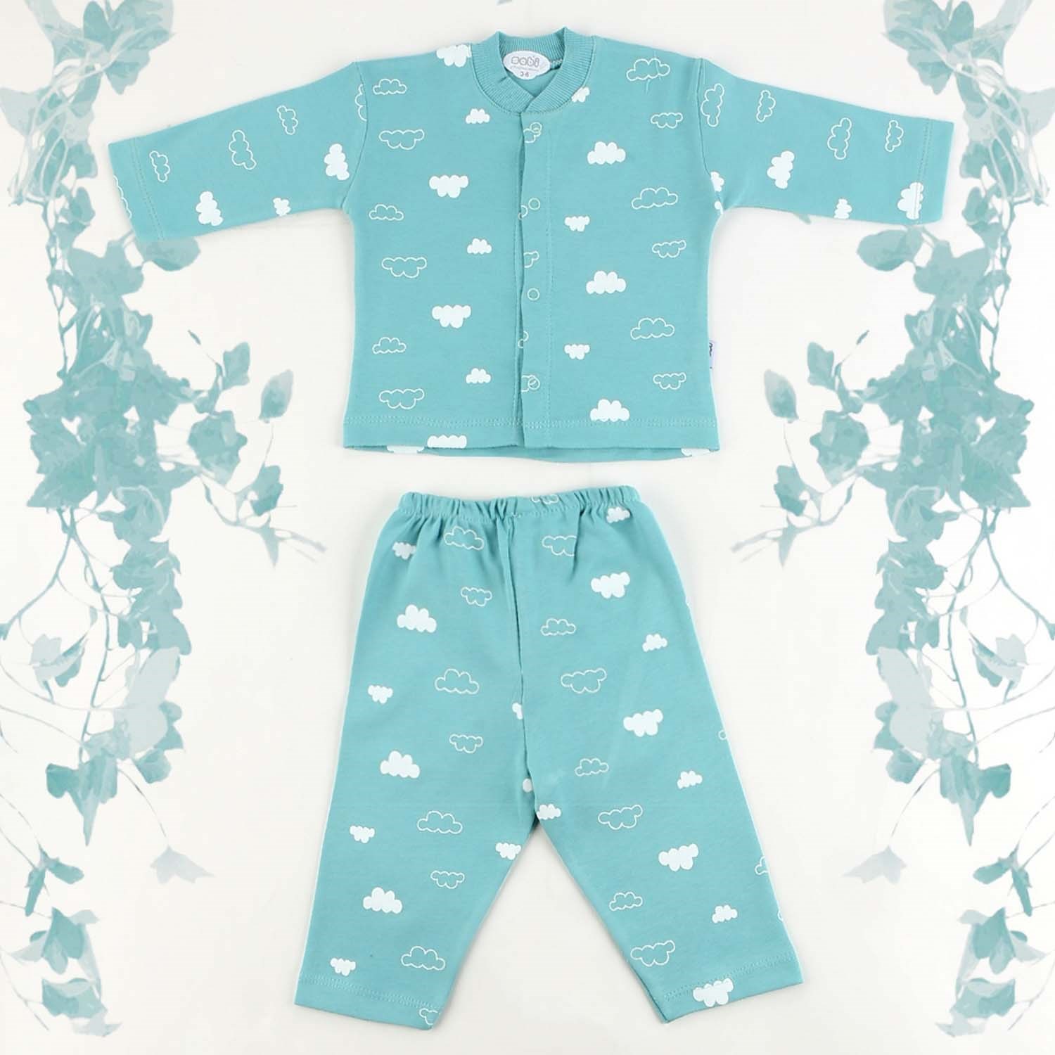 Sebi Bebe Bulut Pijama Takımı 9102 Yeşil
