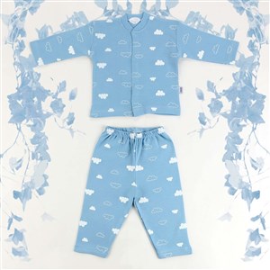 Sebi Bebe Bulut Pijama Takımı 9102 Mavi