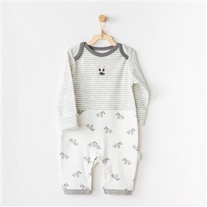 Andywawa Zebra Bebek Tulumu AC24184 Ekru