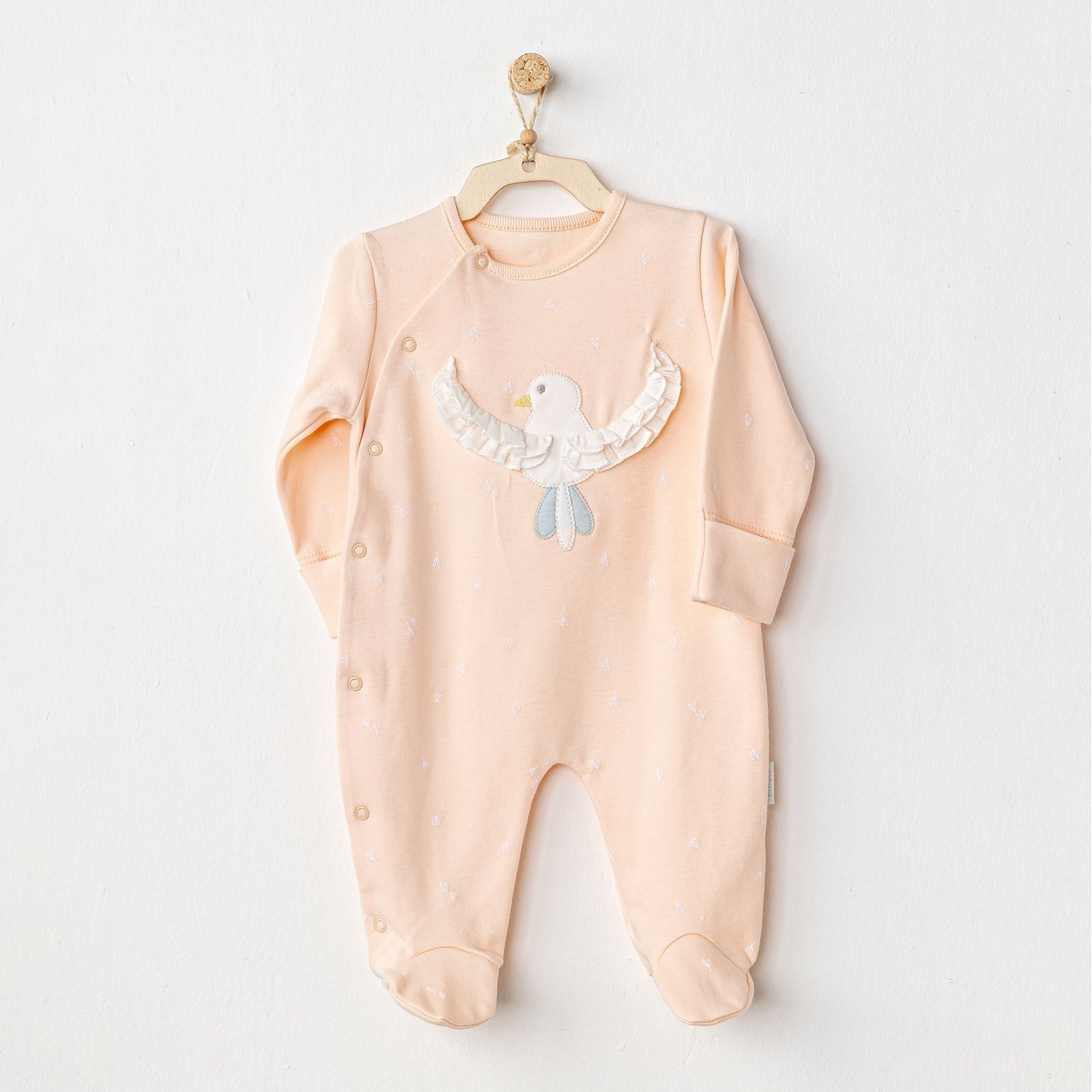 Andywawa Spring Birds Bebek Tulum Takımı AC24523 Somon