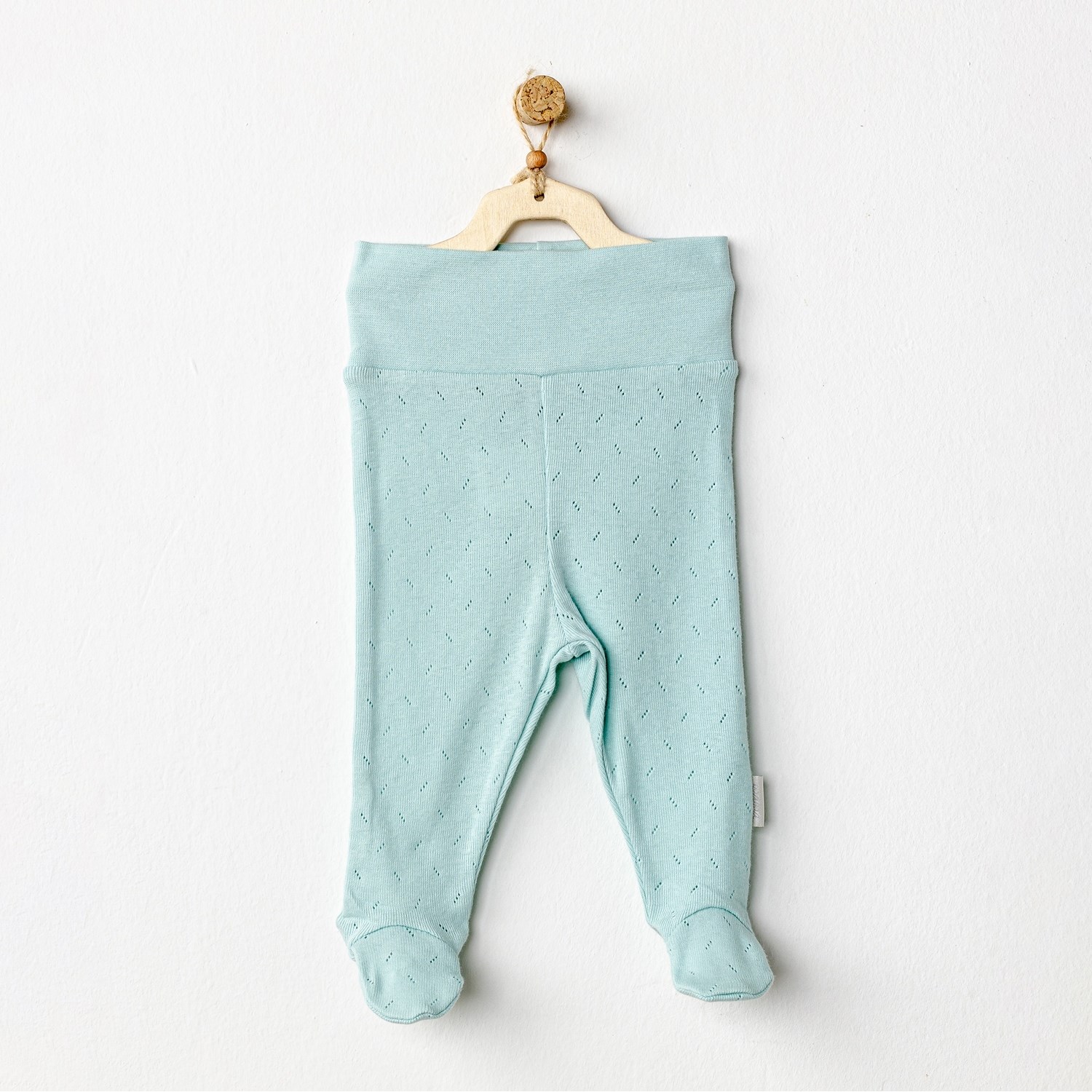 Andywawa Jacquard Patikli Bebek Pantolonu AC24706 Yeşil