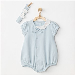 Andywawa Spring Birds Bebek Tulum Takımı AC24532 Mavi