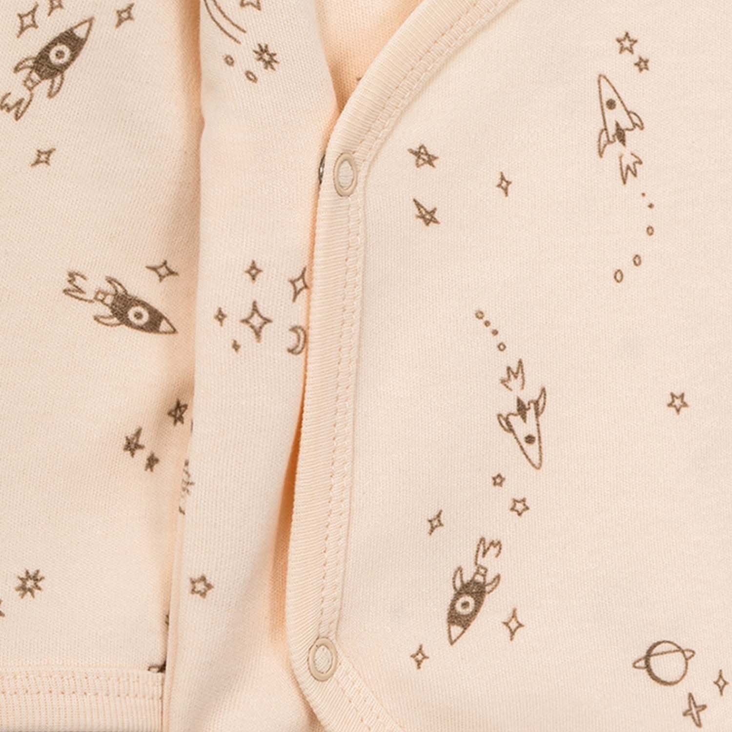 Tiffany Baby Galaxy Organic Theme 3'lü Bebek Zıbın Seti 61078 Ekru