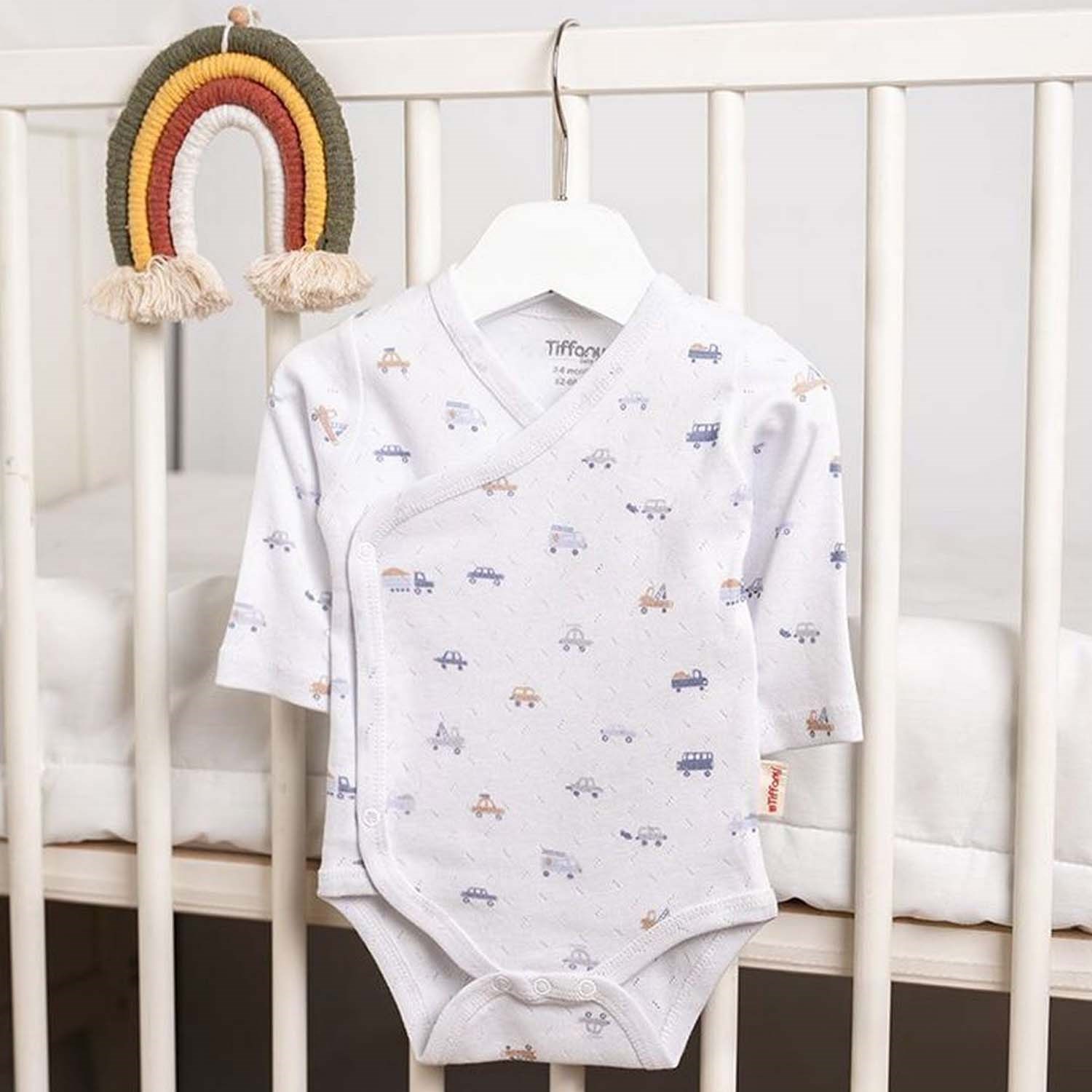 Tiffany Baby Jakarlı Driver Theme Kruvaze Bebek Body 58022 Açık Mavi