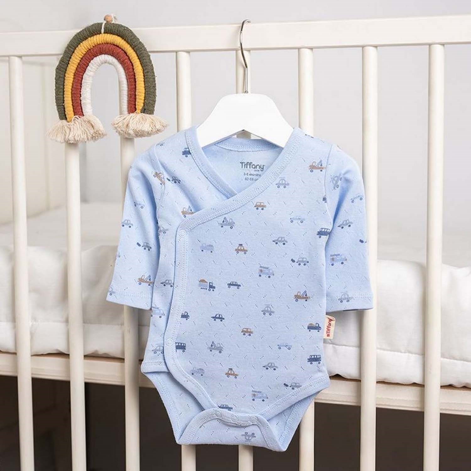 Tiffany Baby Jakarlı Driver Theme Kruvaze Bebek Body 58022 Mavi
