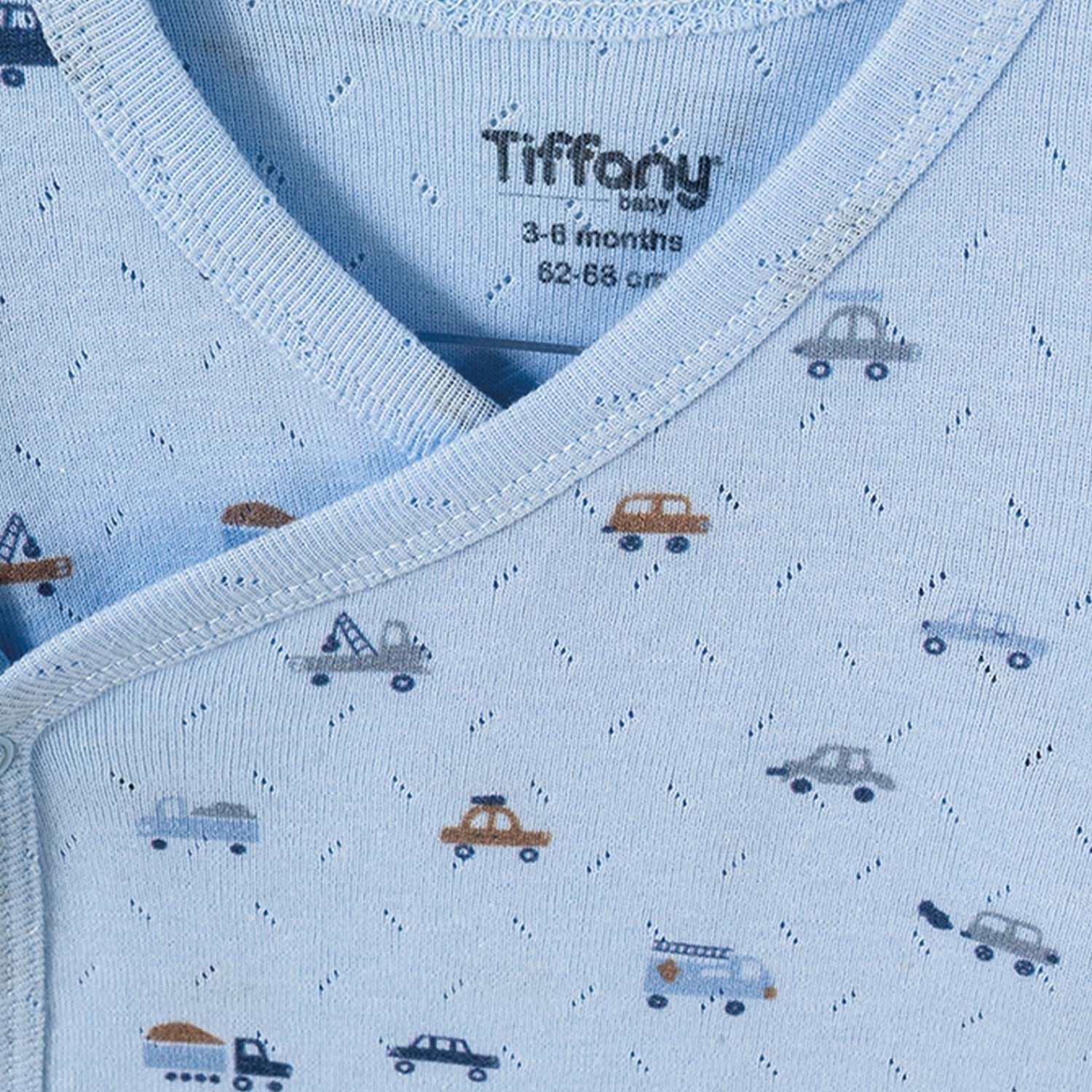 Tiffany Baby Jakarlı Driver Theme Kruvaze Bebek Body 58022 Mavi