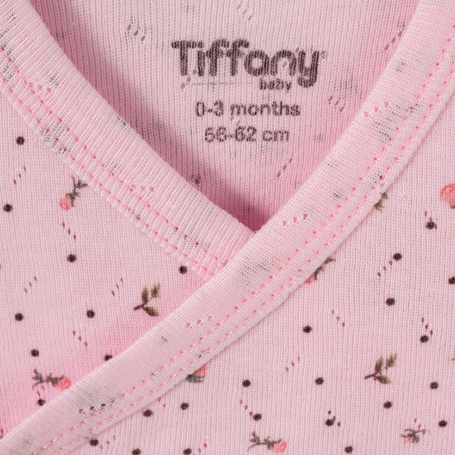 Tiffany Baby Jakarlı Flowering Theme 3'lü Bebek Zıbın Seti 57078 Pembe