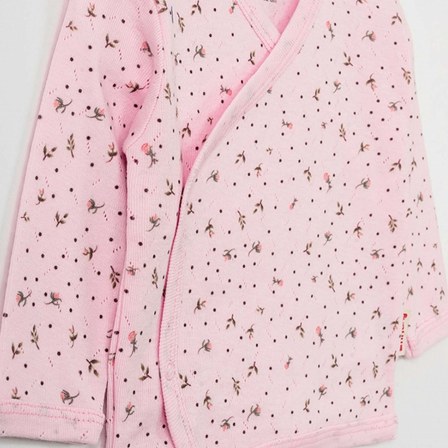 Tiffany Baby Jakarlı Flowering Theme 3'lü Bebek Zıbın Seti Pembe