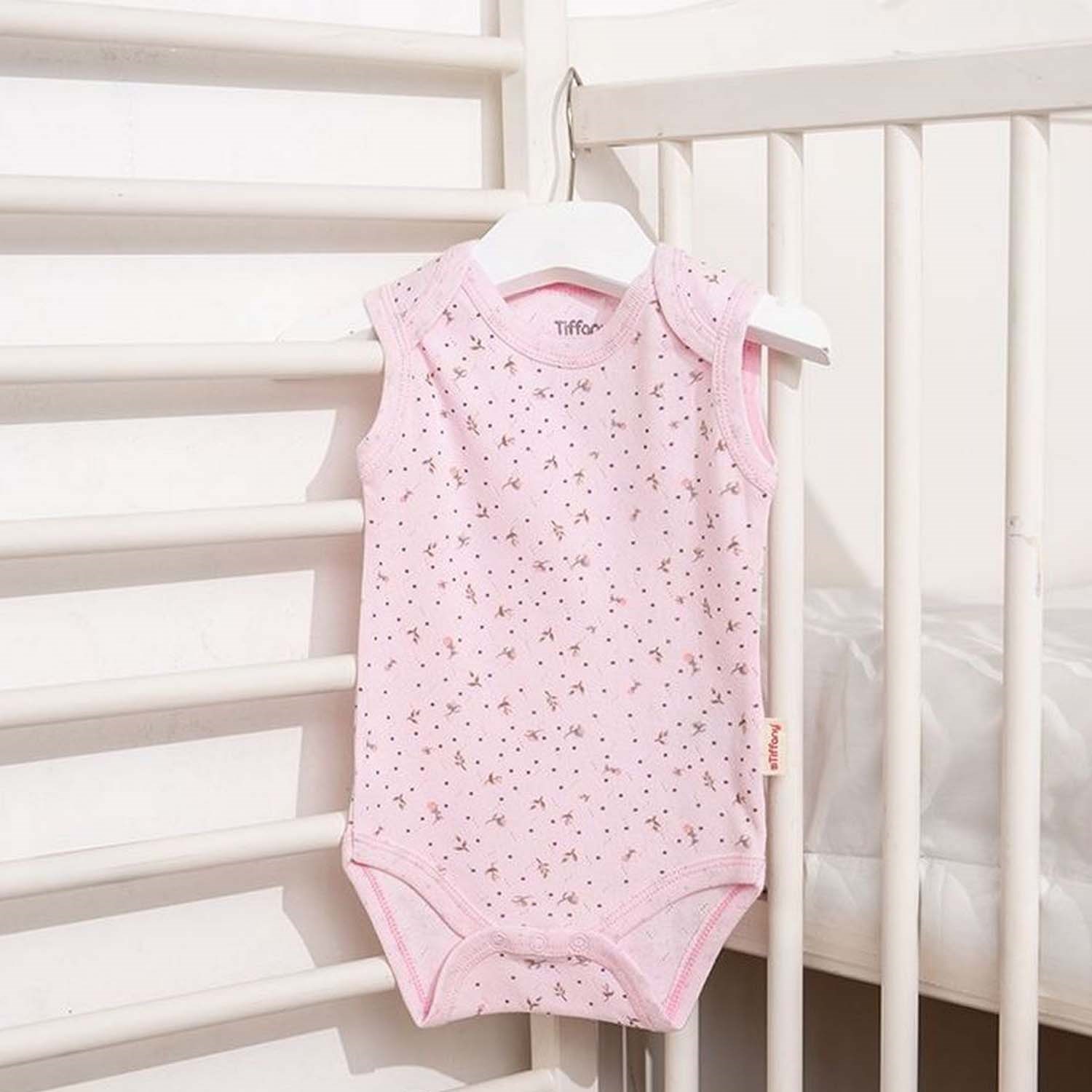 Tiffany Baby Jakarlı Flowering Theme Bebek Atlet Body 57009 Pembe