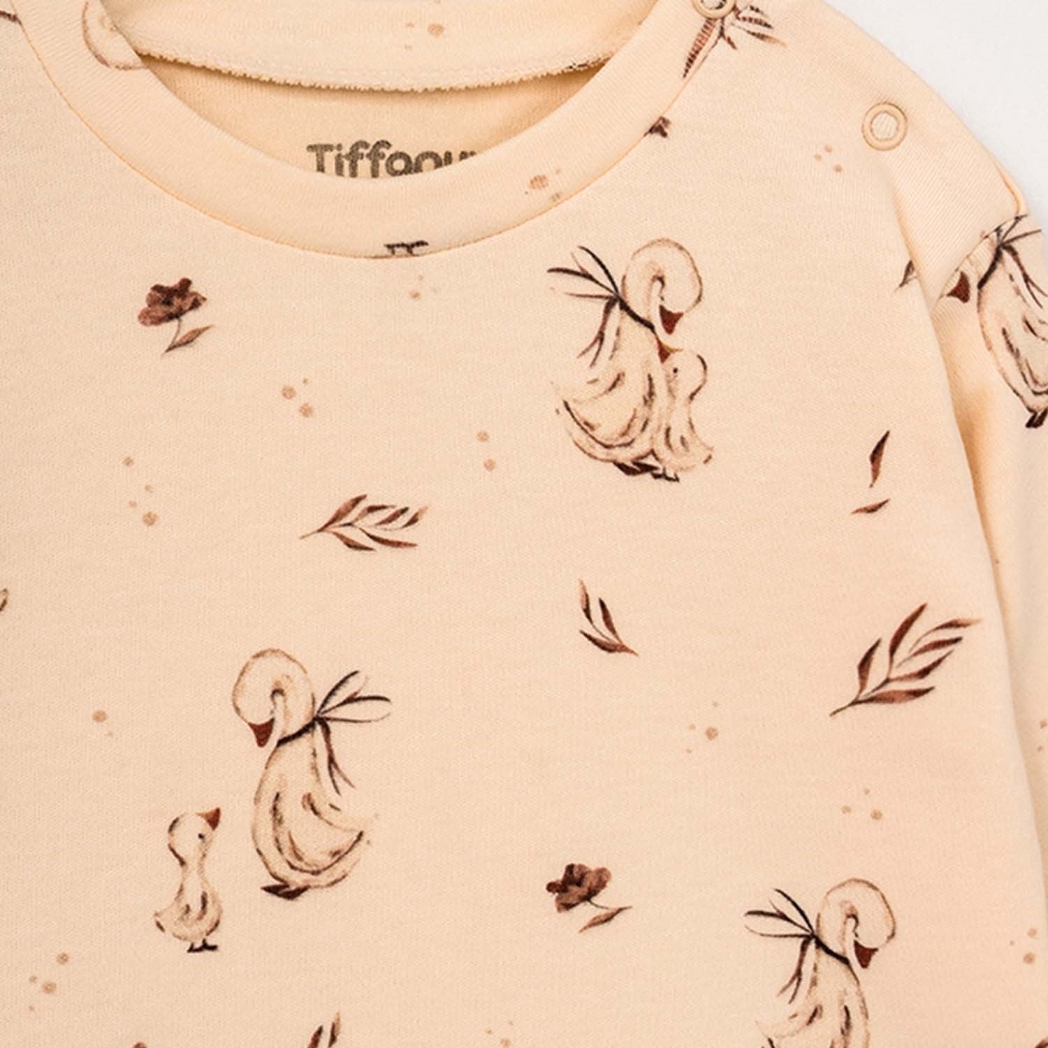 Tiffany Baby Mother Swan Organic Theme 2'li Bebek Takımı Ekru