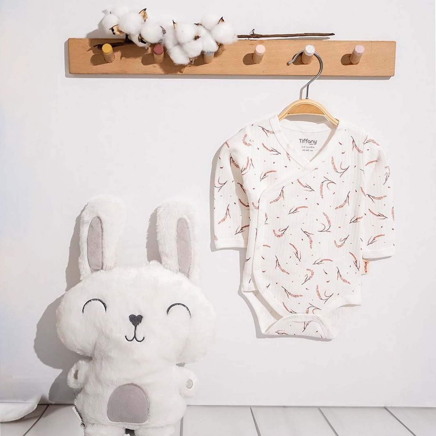 Tiffany Baby Wheat Theme Kruvaze Bebek Body 53022 Ekru