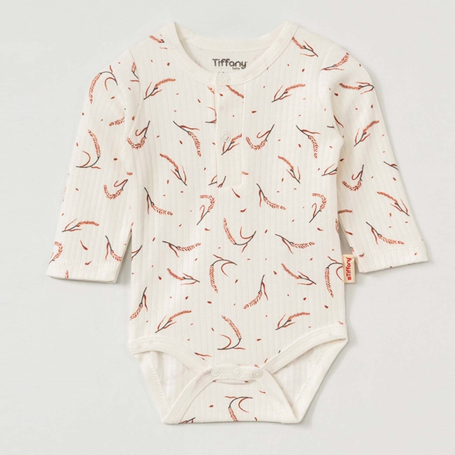 Tiffany Baby Wheat Theme 2'li Uzun Kollu Bebek Body 53011 Ekru