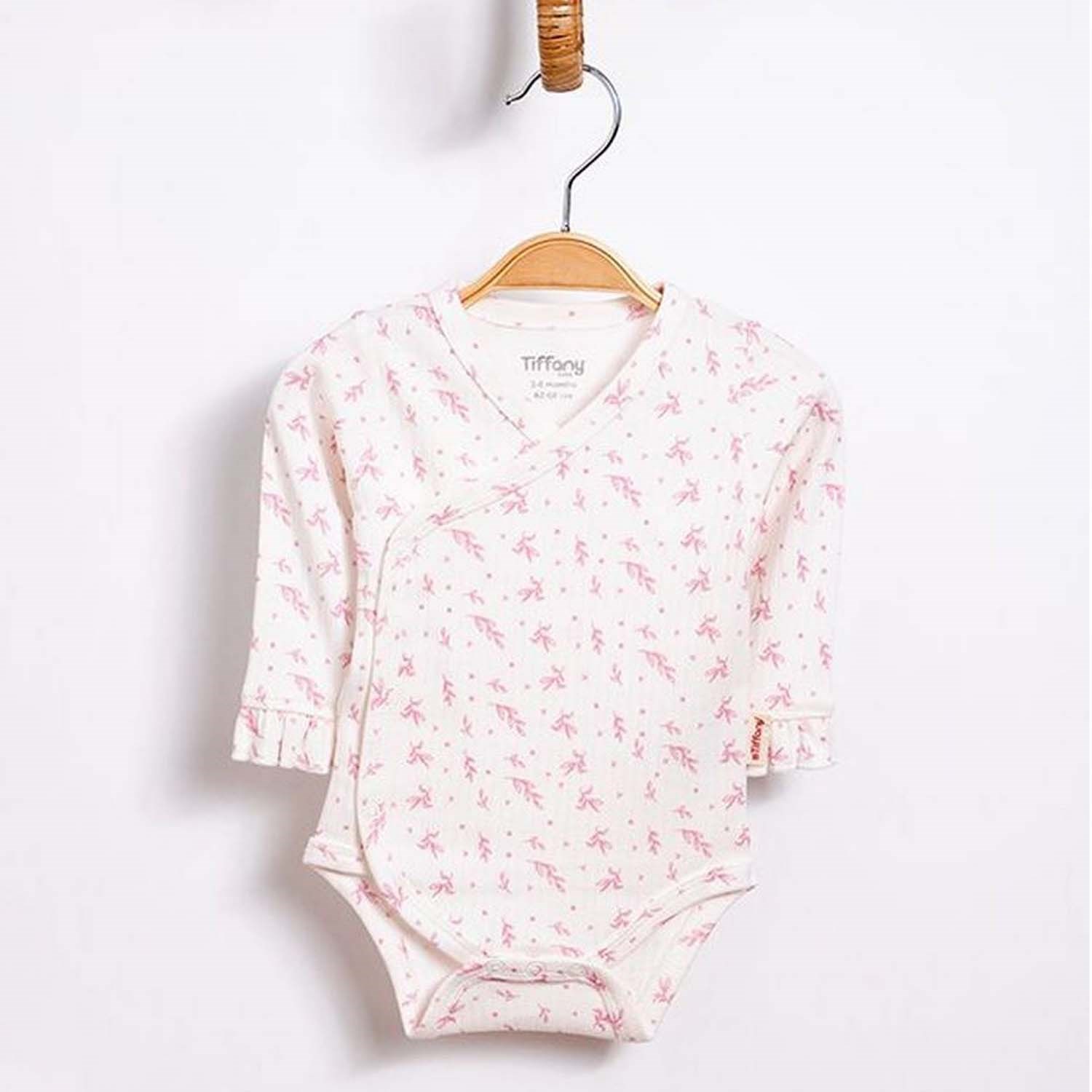 Tiffany Baby Wildflowers Theme Kruvaze Bebek Body 63022 Ekru