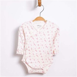 Tiffany Baby Wildflowers Theme Kruvaze Bebek Body 63022 Ekru