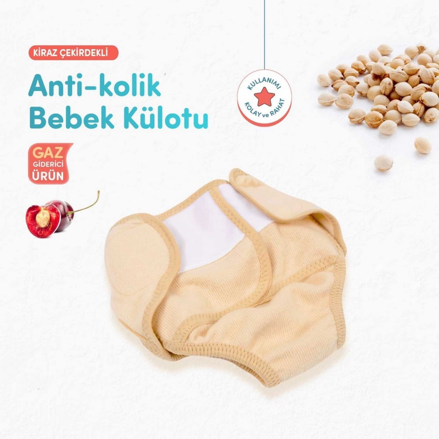 Sevi Bebe Antikolik Bebek Külotu 684 Ekru