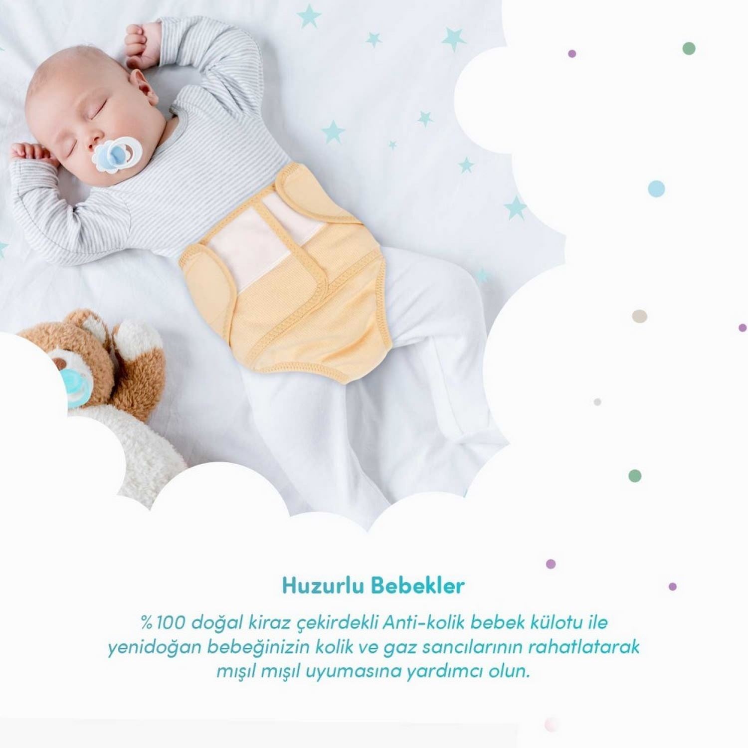 Sevi Bebe Antikolik Bebek Külotu 684 Ekru