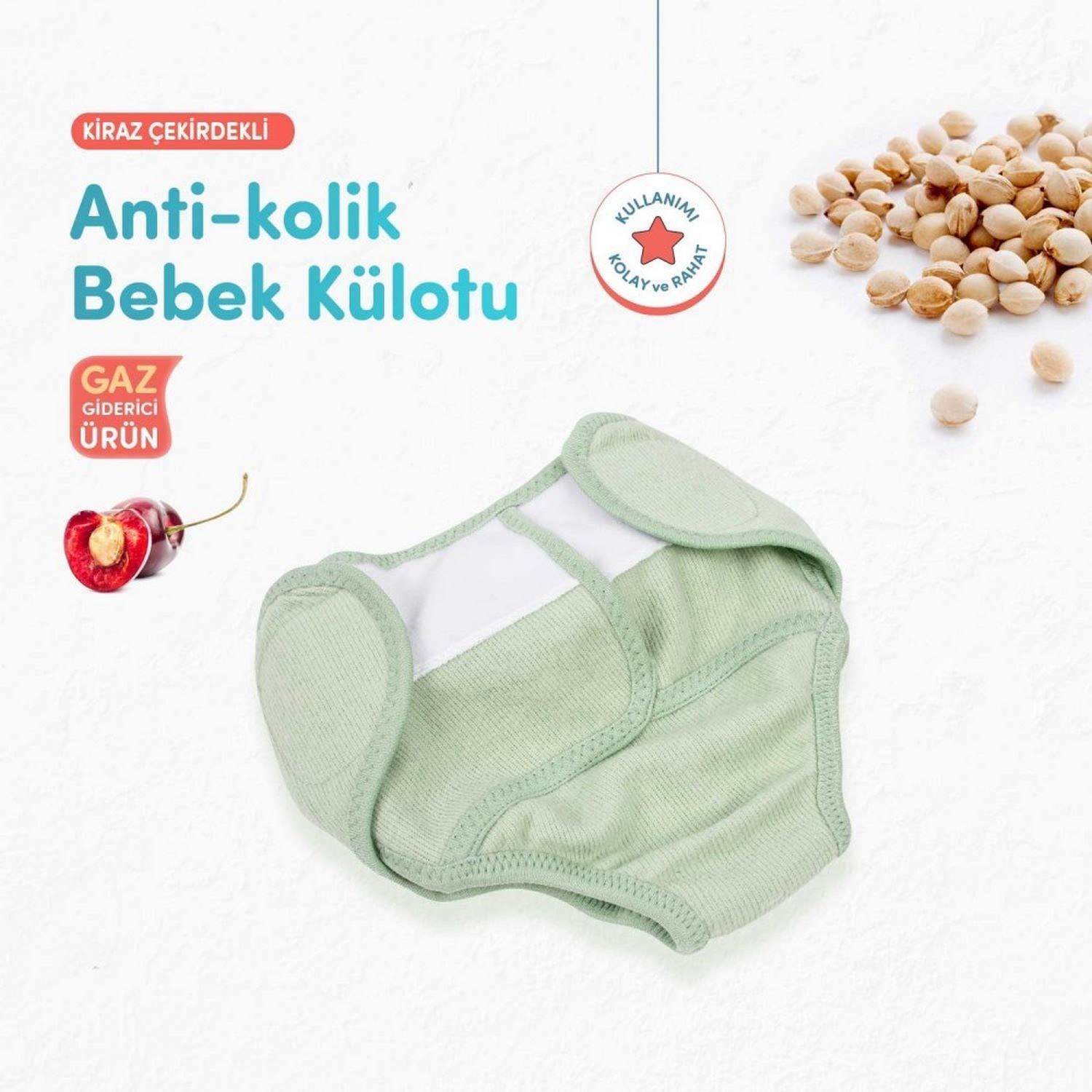 Sevi Bebe Antikolik Bebek Külotu 684 Yeşil