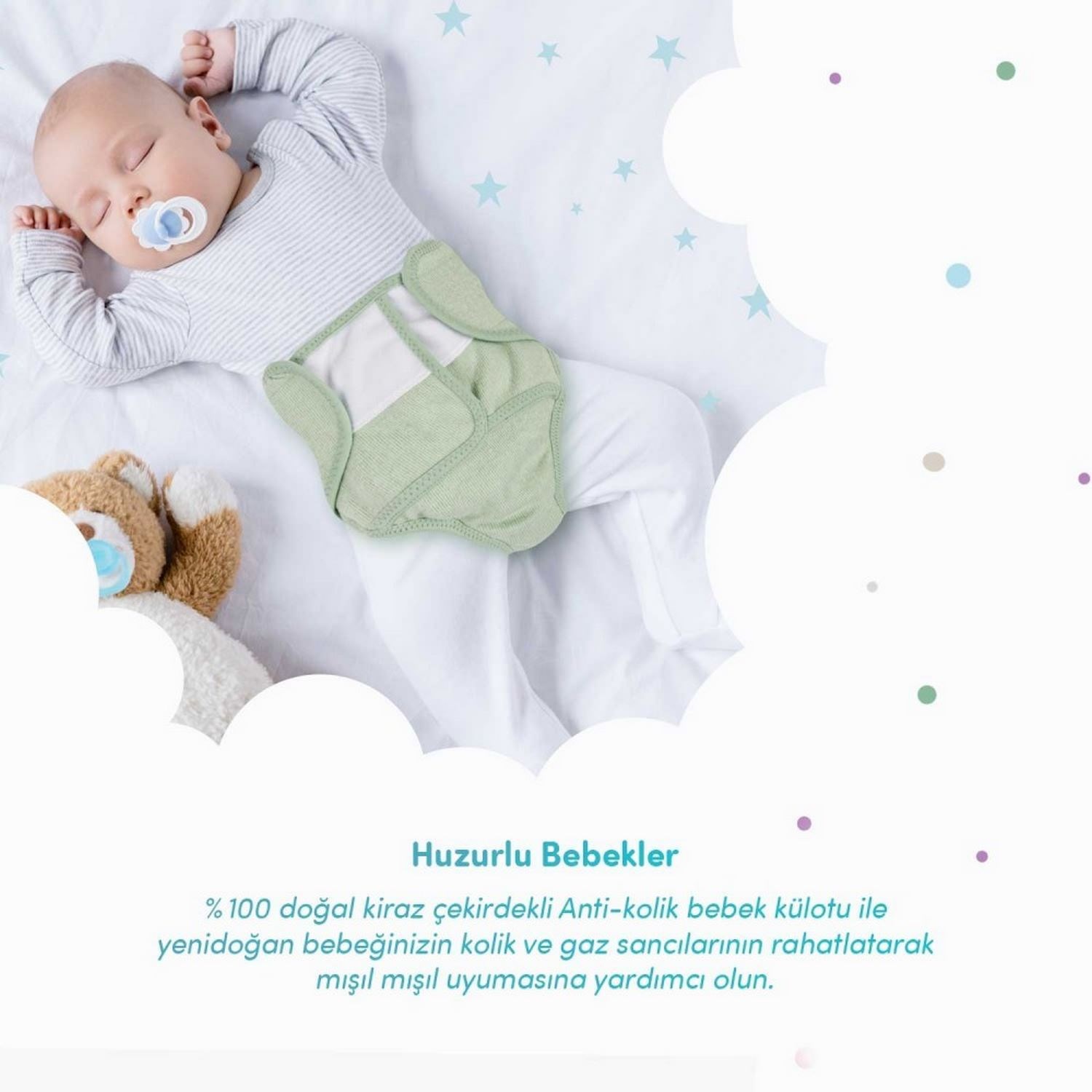 Sevi Bebe Antikolik Bebek Külotu 684 Yeşil