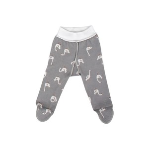 Sevi Bebe Prematüre Patikli Alt Pijama 6921 Gri