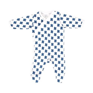 Sevi Bebe Desenli Prematüre Pijama Tulumu 6945 Mavi