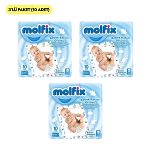 Molfix Bebek Bakım Örtüsü 10 Adet x 3 Paket 