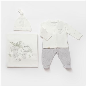 Biorganic Koala Jungle 4'lü Hastane Çıkış Seti 62326 Gri