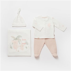 Biorganic Koala Jungle 4'lü Hastane Çıkış Seti 62326 Pembe