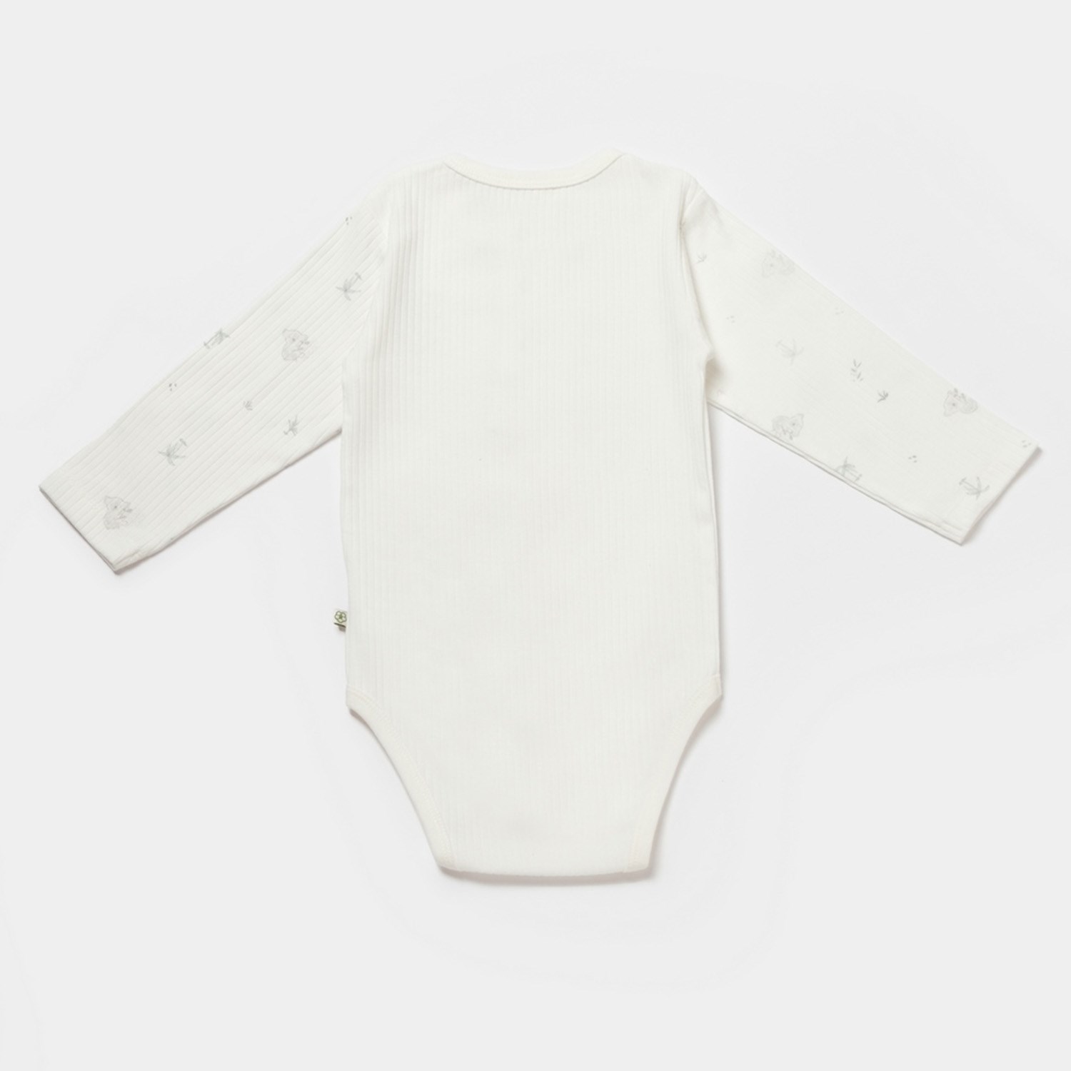 Biorganic Koala Jungle Uzun Kollu Bebek Body 56973 Gri