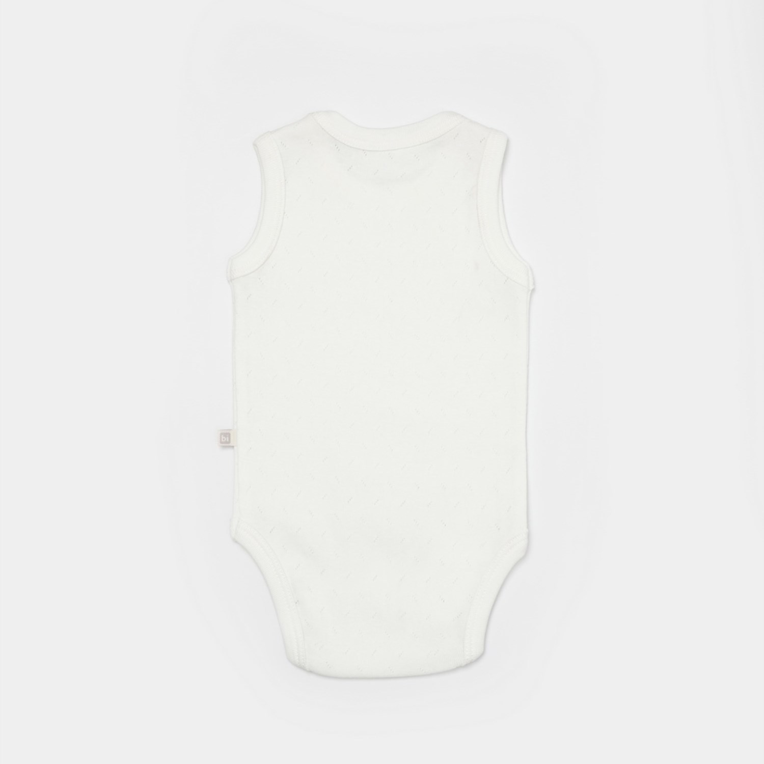 Bibaby Jakarlı 2'li Atlet Body 56992 Gri-Ekru