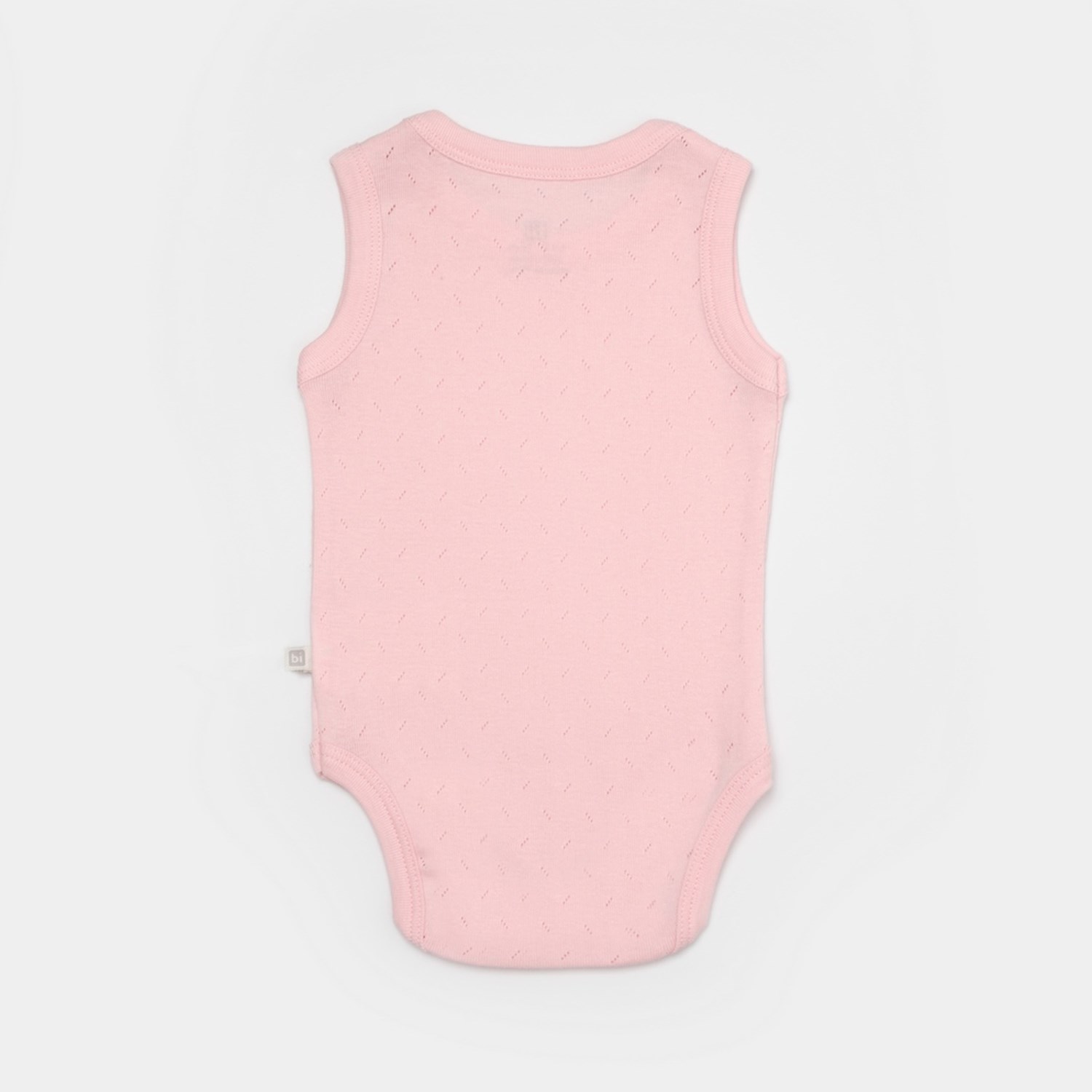 Bibaby Jakarlı 2'li Atlet Body 56992 Pembe-Ekru