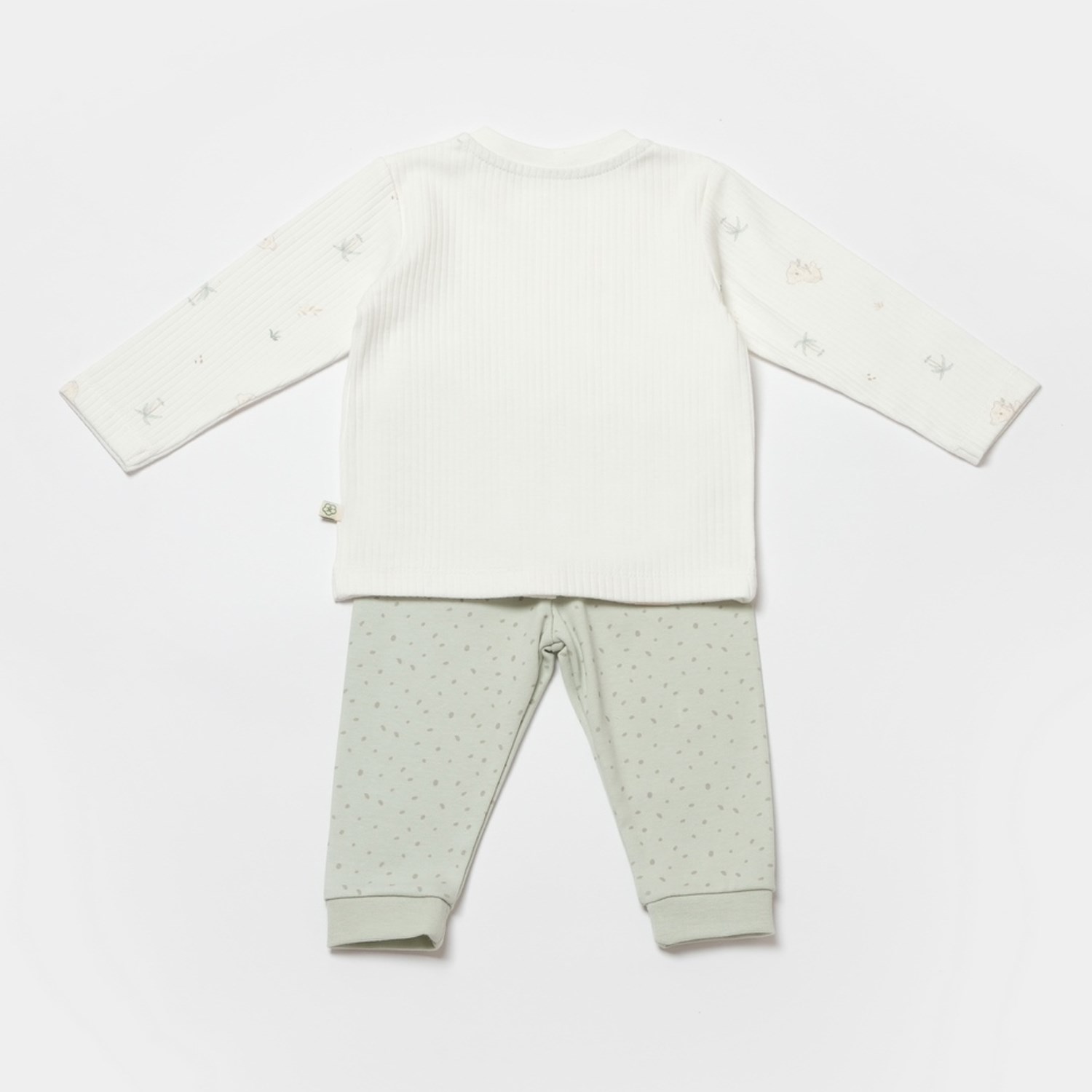 Biorganic Koala Jungle Bebek Pijama Takımı 59777 Mint