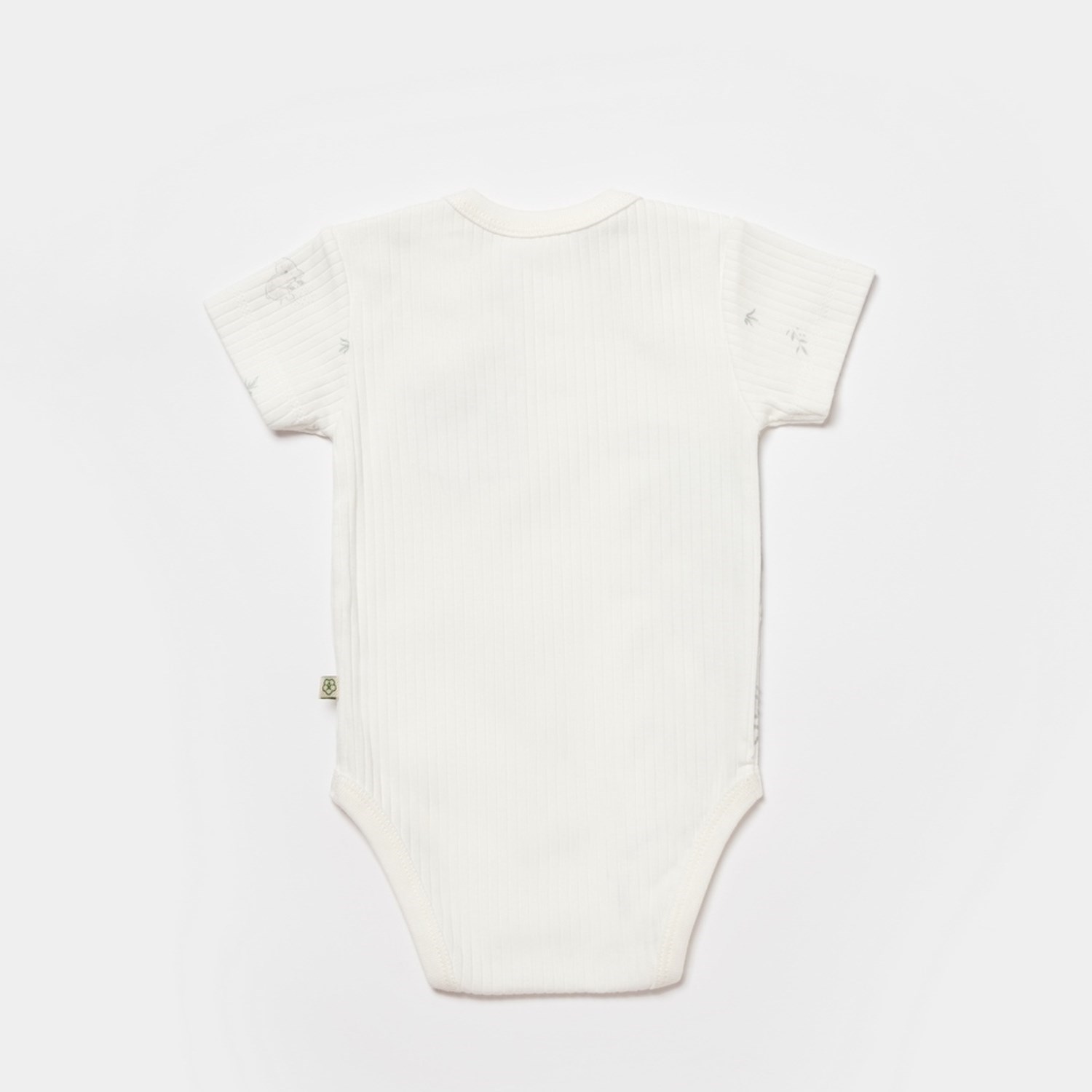 Biorganic Koala Jungle Kısa Kollu Bebek Body 56968 Gri