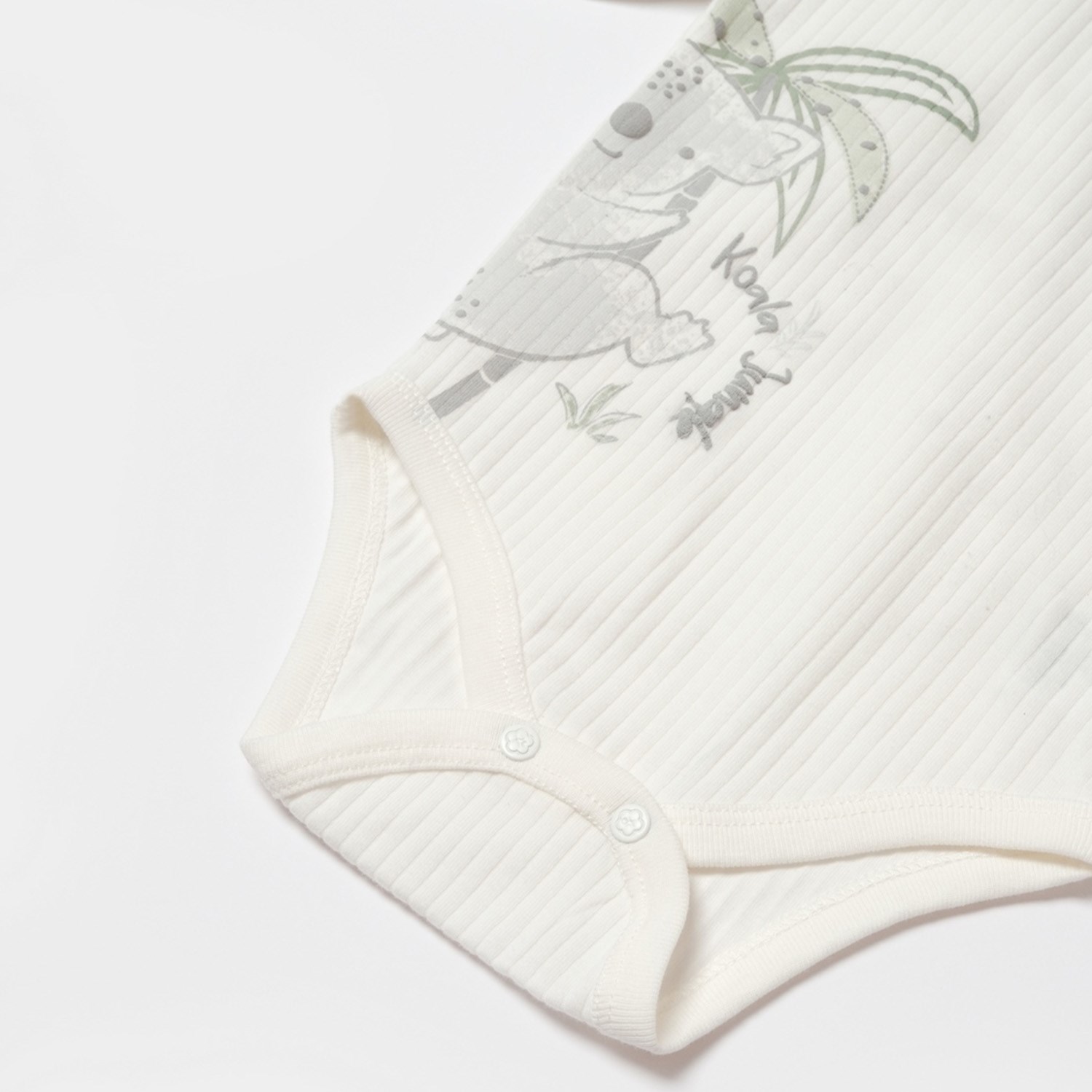 Biorganic Koala Jungle Uzun Kollu Bebek Body 56969 Gri